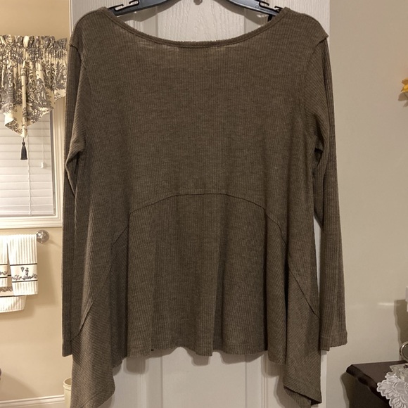 Ciel USA brown long sleeve blouse size S - Picture 5 of 7